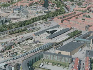 Aarhus City, Denmark (2020) 3D Model preview