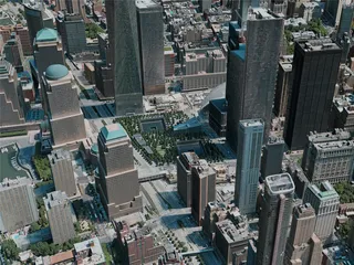 New York City, Lower Manhattan, USA (2020) 3D Model preview