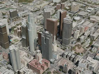 Los Angeles City, USA (2020) 3D Model preview