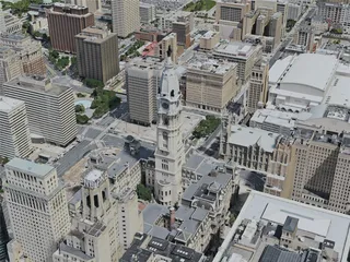 Philadelphia City, USA (2020) 3D Model preview