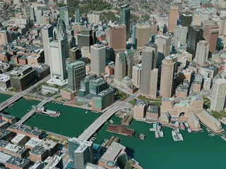 Boston City, USA (2020) 3D Model preview