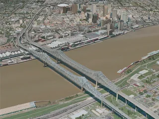 New Orleans City, USA (2020) 3D Model preview