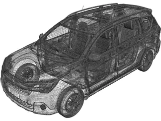 Suzuki XL6 (2020) 3D Model preview