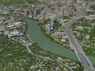 Austin City, TX, USA (2020) 3D Model preview