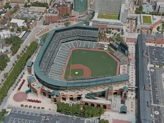 Baltimore City, USA (2020) 3D Model preview
