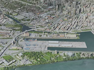 Montreal City, Canada (2020) 3D Model preview