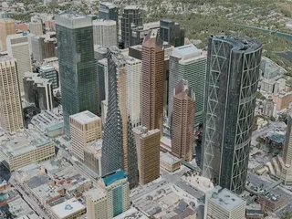 Calgary City, AB, Canada (2020) 3D Model preview