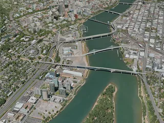 Portland City, OR, USA (2020) 3D Model preview