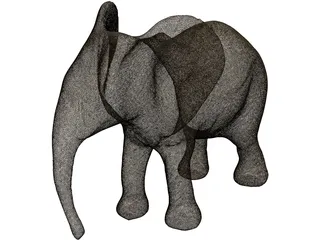 Elephant 3D Model preview