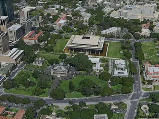 Honolulu City, HI, USA (2020) 3D Model preview