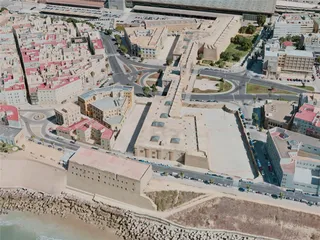 Cadiz City, Spain (2020) 3D Model preview