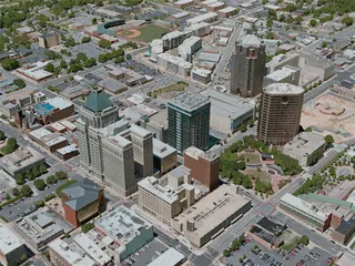 Greensboro City, USA (2020) 3D Model preview