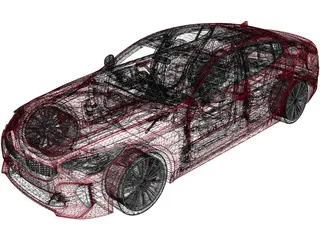 Kia Stinger GT (2017) 3D Model preview