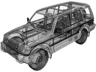 Mitsubishi Pajero (1991) 3D Model preview