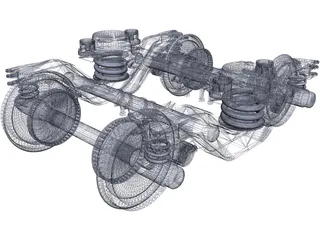 Alstom Bogie 3D Model preview