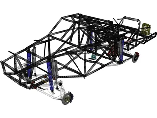 Prerunner Chassis 3D Model preview