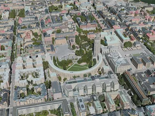 Stockholm City, Sweden (2020) 3D Model preview