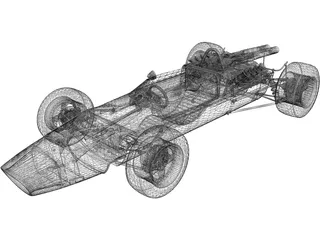Mclaren M2B 3D Model preview