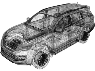 Nissan Terra (2019) 3D Model preview