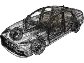 Hyundai Sonata Turbo (2020) 3D Model preview