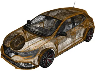 Renault Megane RS Trophy 300 Hatchback (2018) 3D Model preview