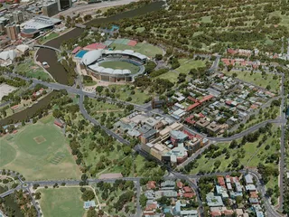 Adelaide City, Australia (2020) 3D Model preview