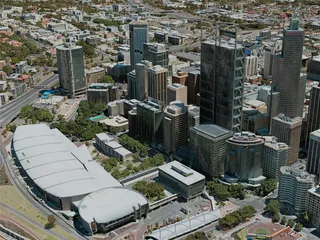 Perth City, Australia (2020) 3D Model preview