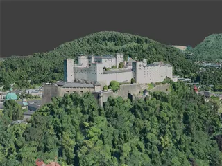 Salzburg City, Austria (2020) 3D Model preview