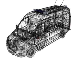 Mercedes-Benz Sprinter RTK7 3D Model preview