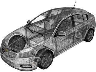 Chevrolet Cruze Hatchback (2012) 3D Model preview