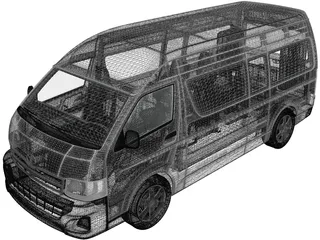 Toyota Hiace (2012) 3D Model preview
