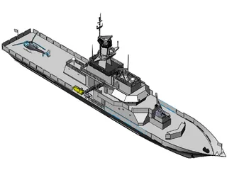 HMS Clyde (P257) 3D Model preview