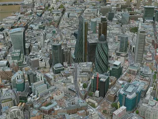 London City, UK (2020) 3D Model preview