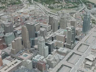 Cincinnati City, OH, USA (2020) 3D Model preview