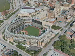 Cleveland City, OH, USA (2020) 3D Model preview