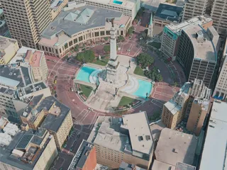 Indianapolis City, IN, USA (2020) 3D Model preview