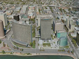 Oakland City, USA (2020) 3D Model preview