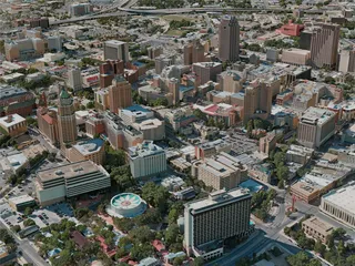 San Antonio City, USA (2020) 3D Model preview