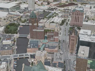 Milwaukee City, USA (2020) 3D Model preview