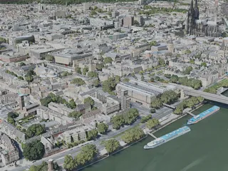 Cologne City, Germany (2020) 3D Model preview
