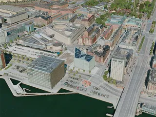 Copenhagen City, Denmark (2020) 3D Model preview