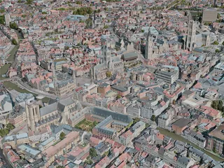 Ghent City, Belgium (2020) 3D Model preview