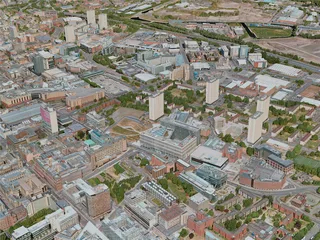 Glasgow City, UK (2020) 3D Model preview