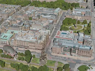 Edinburgh City, UK (2020) 3D Model preview