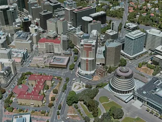 Wellington City, New Zealand (2020) 3D Model preview