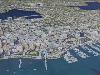 West Palm Beach City, FL, USA (2021) 3D Model preview