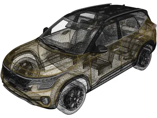 Kia Seltos (2020) 3D Model preview