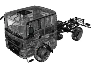 MAN TGM (2008) 3D Model preview