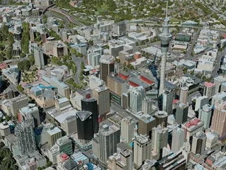 Auckland City, New Zealand (2020) 3D Model preview