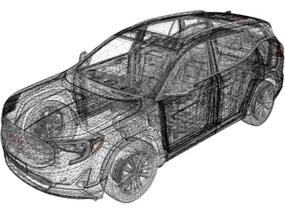GMC Terrain Denali (2020) 3D Model preview